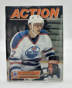 Action Edmonton Oilers Official Program December 3 1986 VS. Islanders